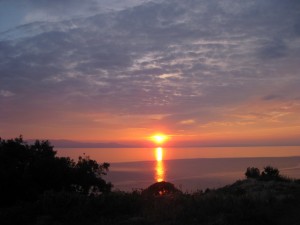 Mount Athos sunset
