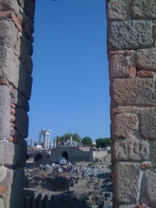 The view from Athena's sanctuary in Pergamon.
