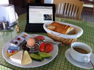 My usual breakfast in Turkey.