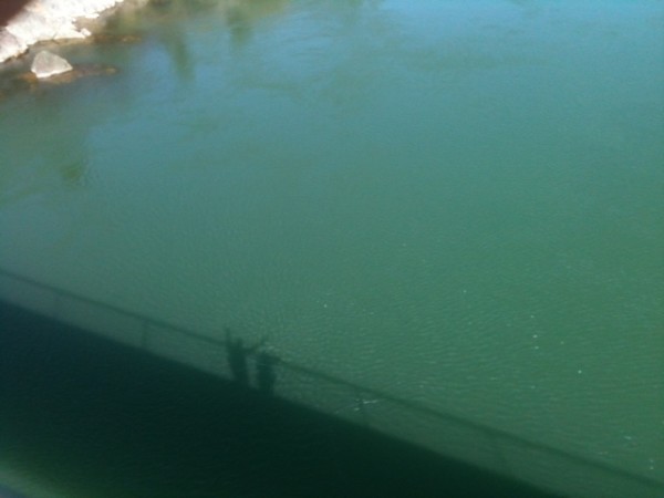 The Ribbon (aka Shadow) bridge on the Redding (CA) river trail.