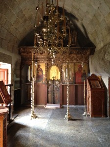 The Cave of the Apocalypse on Patmos, Greece.