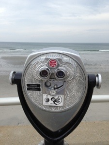Looking across the Atlantic Ocean to the Mediterranean Sea in Nantasket, MA.