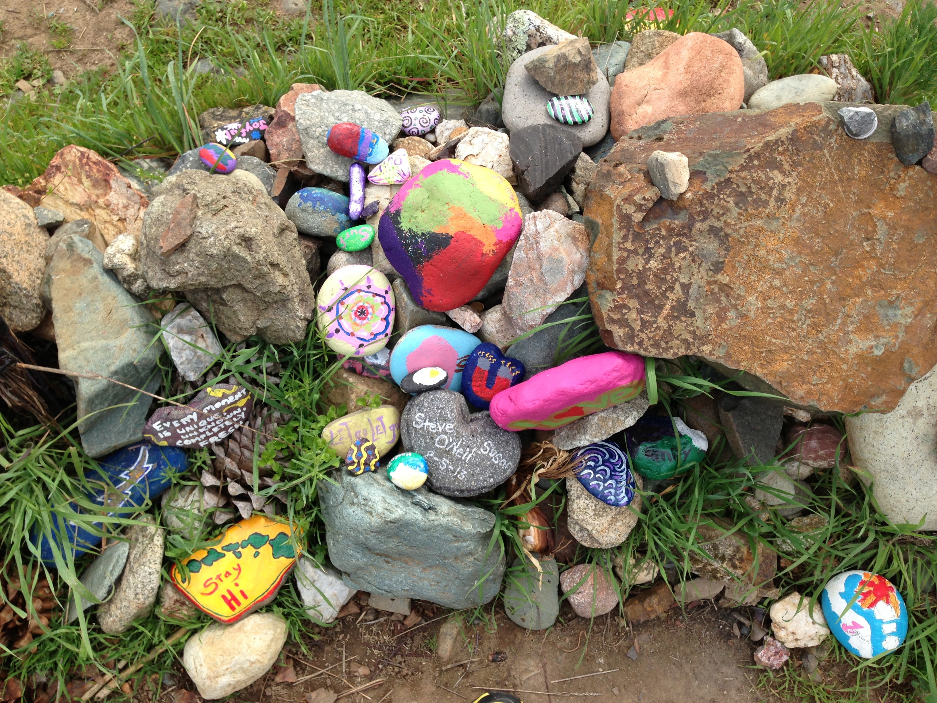 Stoned on the Peace Labyrinth.