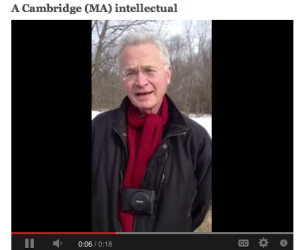 A Cambridge (MA) intellectual.