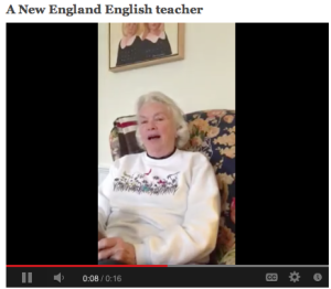 A New England English teacher.