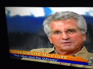 The Idiot being interviewed on KRCR TV.