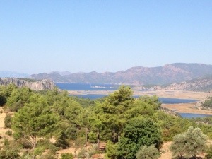 View of departed Dalyan.