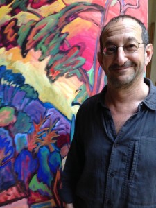 Artist Jeff Hessing in Nice.