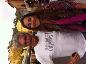 Talking "The Idiot II" in Nice.