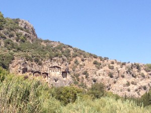 Inviting stone palaces.