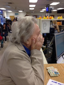 The vision evaluation.