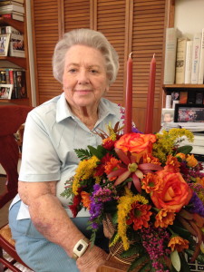 Mediterranean birthday flowers for Helen of Redding .