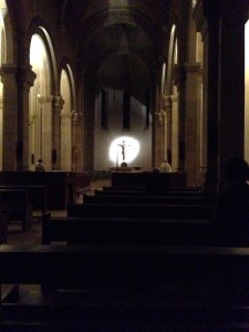 Abbaye des Lerins before 4:30 a.m. services.