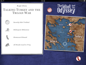 I walk through Troy and make a journey to my own homeland.