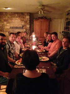 Exercising to work off all the Thanksgiving trimmings.