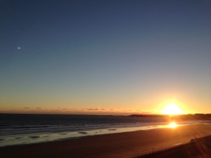 Dawn on Nantasket Beach south of Boston, MA.