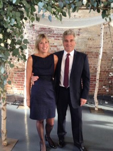 Dressed to perform a wedding ceremony.