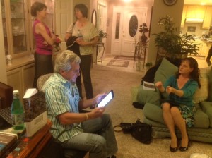 Demonstrating the iBooks version of "The Idiot and the Odyssey II."