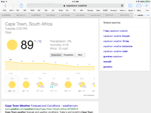 It doesn't take an Idiot to realize that it's warmer in Capetown than in Chicago.