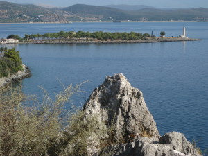 The tiny island of Kranai in the Peloponnese.