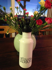 What's next after the "Follow The Idiot" branded water bottle?