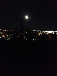 Camping out on my deck to feel the vibes of the full moon.