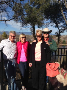 Brunch in the January sun.