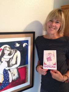 The more succinct card to my MedTrekking partner Liz Chapin says simply: "GOTCHA!"