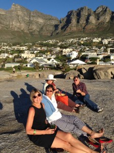 Arriving in Camps Bay just before sundown.