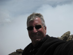 On the rim of the Mount Etna volcano (Sicily).