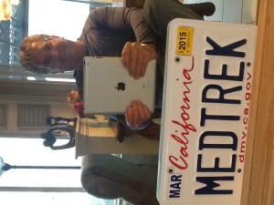 The Idiot's car is licensed to MedTrek until next March.