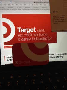 Target-ing MedTrek supplies with an unmarked Asia Miles gift card.