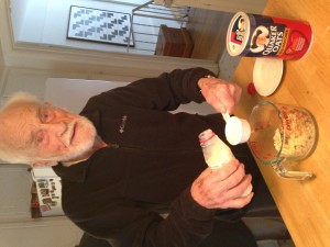 Elliott says if I eat his "special breakfast" I too will make it past 100. I had twelve servings.