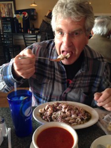 The calamari followed a bowl of haddock and clam chowder.