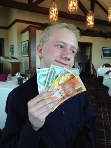 Foreign Exchange: Introducing a nephew to various foreign currencies.
