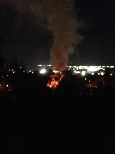 Fire Spotting: Reporting a fire seen from my hillside home in Redding, CA.
