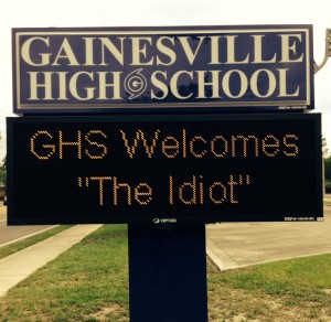 GHS Welcomes The Idiot.