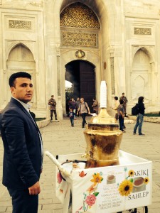 Topkapi-ing: Drinking apple tea.