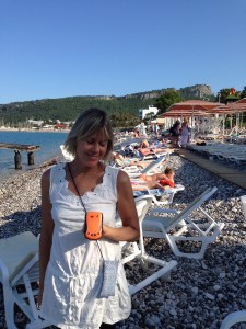 Social: SPOTting my GPS location from the beach in Kemer, Turkey.