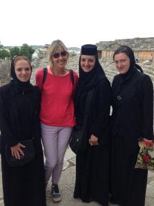 Liz Chapin adds a bit of color to the Orthodox black mode.