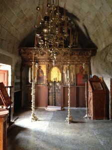 The Idiot meditated in the Cave of the Apocalypse where Saint John dictated his visions from Christ in 95 AD (Revelation 1: 9-10).