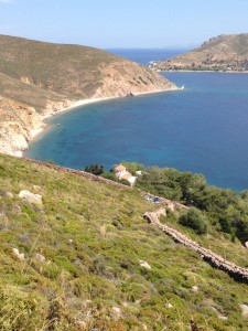 A stretch of seaside on the island of Patmos.