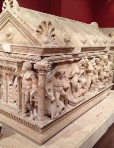 Hercules points out that his Twelve Labors will always be remembered because they're depicted on his sarcophagus. 