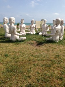 Meditation is a large component of MedTrekking and The Idiot joined this group in Belek for an hour.
