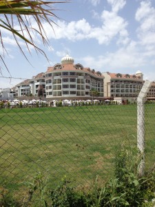 ...the foreign, mostly Russian at this resort, tourists.