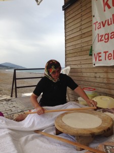It all starts with hand-rolled dough on a vacant stretch of the Mediterranean.