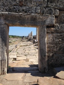 Spending a few hours exploring the Perge ruins near Antalya, Turkey.