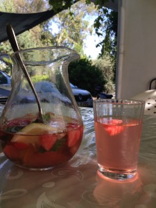 Impossible to beat the fresh watermelon juice with melon, lemon, honey and mint.