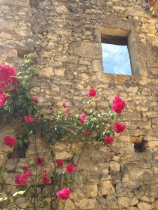 View of the sky through a Bazian window.