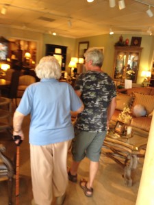 Would YOU buy new furniture at 95? (Photo: Liz Chapin)